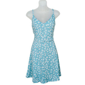 MARKET & SPRUCE Stitch Fix Lt Blue Alisha Above Knee Knit Dress Women's Large